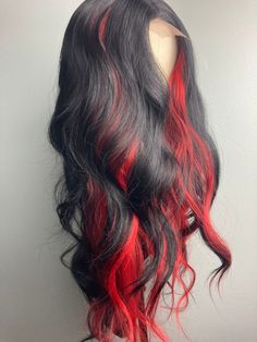 This Wigs item by OURBEAUTEBOUTIQUE has 77 favorites from Etsy shoppers. Ships from Brooklyn, NY. Listed on Jul 28, 2023 Side Part Lace Wig, Highlights Lace Front Wig, Wig Side Part, Highlights Red, Red Hair Extensions, Black Red Hair, Long Wavy Wig, Highlight Wig, Red Hair Inspo