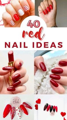 Winter Nails Natural, Coffin Red Nail, Nails Acrylic Inspiration, Red Baddie Nails, Cute Red Nails, Nails Acrylic Ideas, Red Nail Ideas, Long Nails Acrylic, Nail Ideas Designs