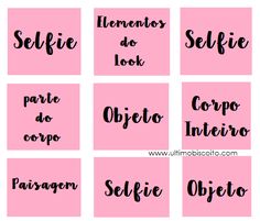 the different types of words in spanish on pink paper with black ink and white lettering