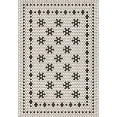 a black and white cross stitched pattern on a piece of paper with an intricate design