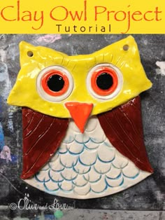 clay owl project for kids to make