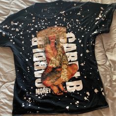 Cardi B T-Shirt Never Worn If Interested Make An Offer Forever 21 Cotton Tops For Streetwear, Forever 21 Short Sleeve Tops For Streetwear, Forever 21 Letter Print Tops For Streetwear, Forever 21 Short Sleeve Tops With Letter Print, Casual Black T-shirt From Forever 21, Forever 21 Short Sleeve Streetwear Tops, Forever 21 Graphic Print Tops For Streetwear, Forever 21 Letter Print Streetwear Top, Forever 21 Letter Print T-shirt For Summer