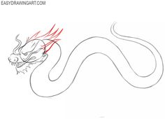 how to draw a chinese dragon