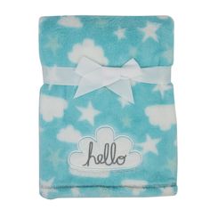 Cutie Pie Cloud Print Plush Baby Blanket - Blue Nursery, Baby Bedding & Accessories, Baby Blankets Plush Baby Blankets, Cloud Print, Blue Nursery, Blue Blanket, Baby Bedding, Bedding Accessories, Cutie Pie, Baby Bed, Baby Products