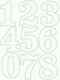 the numbers are cut out and ready to be used in crafts or quilting projects