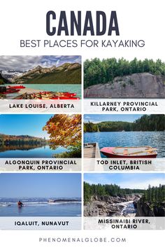 the best places to visit in canada for kayaking, hiking, and canoeing