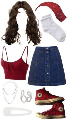 White Button Ups Outfits, Outfits For Brown Hair, Griffindor Outfits, Outfit Ideas Png, 90s Outfit Ideas, 80s Inspired Outfits, 80s Outfits, Xo Kitty