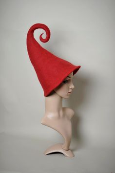 Red Elf Hat. Christmas Elf Costume Hat Whimsical, festive elf hat, hand-felted of sof merino wool.  Celebrate the season of joy and merriment with this cute felt elf hat! Soft, felted merino wool provides comfort and warmth, making it the perfect companion for chilly winter days. Playful curled top will help you spread holiday cheer with everyone around you! Whether you're dressing up for a festive gathering, playing Santa's little helper, or simply adding a touch of magic to your winter wardrob Elf Hat Diy, Felt Elf Hat, Womens Elf Costume, Santa's Helper Costume, Felt Elf, Christmas Elf Costume, Christmas Tree Hat, Elf Cosplay, Christmas Cosplay