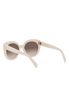 Sleek, vintage-inspired frames add glamorous style to these eye-catching Italian-made sunglasses highlighted with polished branding at the temples. 56mm lens width; 20mm bridge width; 145mm temple length 100% UV protection Acetate Made in Italy Butterfly Sunglasses, Glamorous Style, Sleek, Vintage Inspired, Nordstrom, Sunglasses