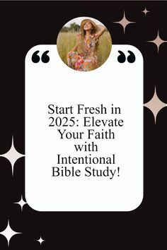 a woman in a floral dress with the words start fresh in 2095 elevate your faith with international bible study