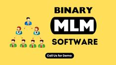 a computer screen with the words library mlm software and people standing in front of it