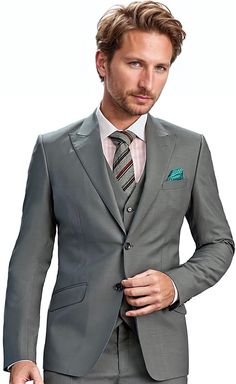 Mens peak collar slim fitted western tuxedo suit 3 pc (Jacket, Vest, Pant) made from grey color polyester blend fabric. Perfect for weddings, graduation ceremony, dating, meeting, yacht party, banquet, host's wearing, etc. Dry clean only; Made in India Gray Notch Lapel Tuxedo For Formal Events, Gray Notch Lapel Tuxedo For Formal Occasions, Gray Tuxedo Suit For Formal Occasions, Semi-formal Gray Tuxedo With Notch Lapel, Gray Notch Lapel Tuxedo For Semi-formal Events, Gray Tuxedo Blazer With Notch Lapel, Gray Notch Lapel Tuxedo For Semi-formal Occasions, Gray Notch Lapel Tuxedo, Gray Fitted Three-piece Suit