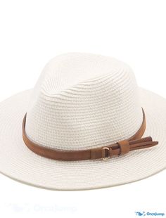 OrcaJump - Womens Straw Sun Hat with Wide Brim Visor for Summer Outings and Vacation Cool Beach Hat Lady Jazz Hat Sun Protection Jazz Hat, Straw Sun Hat, Coffee Sizes, Sun Protection Hat, Fashion Materials, Beach Hat, Sun Hat, Wide Brimmed, Sun Hats