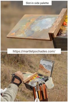 Pochadebox for oil painting en plein air En Plein Air Painting, Plein Air Easel, Mark Taylor, Borrego Springs, Outdoor Painting, Pochade Box, Plein Air Landscape, Air Painting, Photoshop Painting