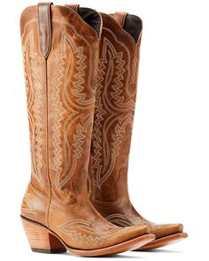 Ariat Women's Casanova Western Boots - Snip Toe, Brown On The Dance Floor, Brown Heels, Western Cowboy Boots, Isle Of Man, Cayman Islands, Guinea Bissau, Cowgirl Boots, Brunei, Haiti