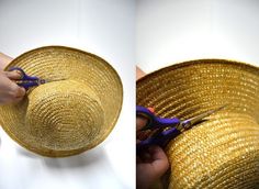 Flashback Summer: Sassy Straw Saucer Hat DIY- 1940s, 1950s vintage refashion tutorial Diy Wwe, Good Witch Costume, Straw Hat Diy, Kentucky Derby Hats Diy, Derby Hats Diy, Embellished Hats, Plus Size Pinup, Saucer Hat, Vintage Clothes 1940s