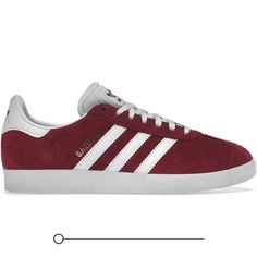 Adidas Gazelle- Collegiate Burgundy White Never Worn, Brand New!! Bought Of Stockx And They Do Not Fit. Unisex But Sized As Mens 6.5. Maroon Gazelle Adidas Outfit, Burgundy Gazelle, Adidas Gazelle Burgundy, Maroon Adidas Gazelle, Adidas Red Sneakers With Red Sole, Burgundy Adidas Shoes, Red Breathable Adidas Sneakers, Burgundy Adidas, Mint Sneakers