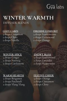 Embrace the cozy comfort of winter with our Winter Warmth blends. Diffuse to fill your space with soothing aromas that bring warmth and relaxation during the coldest months. ❄️🔥 #WinterWarmth  #GyaLabs #UpliftYourEveryday #essentialoils #summerseason #amazing #soulwisdom  #summer  #summervibes #abundance #abundancemindset #miracles #blessings #inspiration #NaturalCare #HealthyLiving #EssentialOils #woman Essential Oil Candle Blends, Essential Oils 101, Essential Oil Mixes