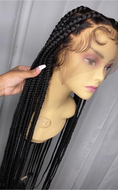 Kanekalon Braids, Cornrow Wig, Thanks For Your Order, Two Braid Hairstyles, Big Box Braids, Frontal Wig Hairstyles, Big Box Braids Hairstyles, Black Hair Extensions, Short Human Hair Wigs