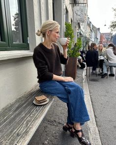 Stockholm Sweater, Lace Weight Yarn, Sweater Knitting Patterns, Stockinette Stitch, Top Down, 가을 패션, The Cast, Looks Style, Capsule Wardrobe