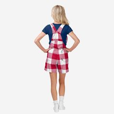 Show your team spirit in these stylish and comfortable Atlanta Braves Women's Plaid Bib Shortalls. With their all-over team-colored design and bold team logo display, these shortalls are the perfect way to show your support for the Atlanta Braves while showing off some buffalo plaid fashion for a rustic, rural feel. The bib pocket is perfect for storing your phone, makeup, jewelry, skincare products, fragrances, or other essentials, and the adjustable bib shoulder straps ensure a comfortable fit Lumberjack Style, Brave Women, Logo Display, One Piece Pajamas, Bib Overalls, Plaid Fashion, Philadelphia Phillies, Atlanta Braves, Lounge Pants