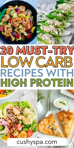 Low Carb High Protein Meals, High Protein Meals, Healthy High Protein Meals, Protein Meals, Low Carb Dinner Recipes, High Protein Low Carb, High Protein Diet