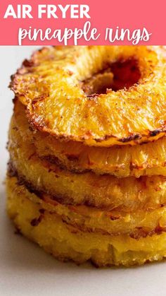 air fryer pineapple rings Air Fried Pineapple, Grilled Fruit Dessert, Fried Pineapple, Caramelized Pineapple, Air Fryer Recipes Dessert, New Air Fryer Recipes, Air Fryer Recipes Snacks, Air Fryer Cooking Times