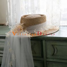 Women Vintage Bridal Mesh Flower Hat     Condition: Brand New   Color: Camel   Size: One Size(Brim length: 7cm Height: 10cm/Hat circumference: 56-58cm)   Material:Straw   Suitable season: Summer/Spring/Autumn/ Winter   Popular elements: flowers and Lace   Occasion : Wedding/Birthday/Holiday/Anniversary Celebration/Anniversary Celebration Summer Wedding Boater Hat With Flat Brim, Adjustable Boater Hat For Summer Wedding, Summer Wedding Flat Brim Boater Hat, Summer Wedding Sun Hat With Short Brim, Bohemian Mini Hats For Summer Garden Party, Bohemian Mini Hats For Garden Party In Summer, Summer Wedding Boater Hat With Short Brim, Summer Straw Hat With Curved Brim For Wedding, Bohemian Mini Hat With Short Brim For Wedding