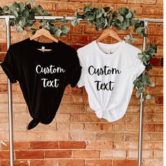 Custom Text T Shirts - Can be customized according to your choice!! Please send us the design if you have in mind. We will try to customize that for you and send you as in a proof for approval. Once approved will print the T shirt and send that to you!! Our T Shirts are 100% Cotton. How to order: This listing is for 1 shirt. 1. Choose color and size  2. Add your personalization 3. Add shirts to the cart separately and check out them together. Example: Promoted to grandma ✔ Cotton T-Shirts ✔ Unis Basic Cotton Sublimation T-shirt With Custom Print, Custom Print Cotton T-shirt For Customization, Basic Customizable Cotton T-shirt, Cotton T-shirt With Custom Print, Short Sleeve Cotton Sublimation T-shirt With Text Print, Custom Print Short Sleeve T-shirt, Customizable Cotton Graphic Print T-shirt, Custom Print Cotton Sublimation Crew Neck, Customizable Short Sleeve Graphic Tee With Sublimation Design