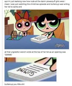 the powerpuff girls cartoon is shown in this screenshot from their facebook page