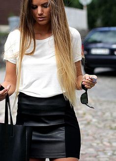 Mode Casual, Looks Style, Mode Inspiration, Street Styles, Outfits Casuales, Look Fashion, Passion For Fashion, White Shirt, Spring Summer Fashion