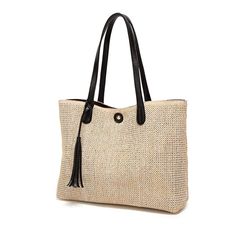 PRICES MAY VARY. 【STRAW WOVEN BAG】Natural and casual handbag with stylish design. This handmade woven bag is unique and fashionable,, with wear-resistant leather bottom, summer beach style, easy to match, you will love this straw tote bag! 【FINE WORKMANSHIP】The beach bag is made of high quality straw fabric, pure handmade, extraordinary quality. Shoulder bag mouth with buttons to prevent items from being lost, internal structure: with zipper small pockets and wall pockets 【SIZS】 Straw woven bag Trendy Beach Straw Bag With Tassels, Trendy Crochet Bag With Tassels For Beach, Casual Straw Bag With Tassels For Vacation, Chic Straw Bag With Tassels For Travel, Beige Straw Bag With Tassels For Travel, Beige Tassel Straw Bag For Beach Season, Beige Crochet Bag With Tassels For Travel, Tasseled Straw Shoulder Bag, Trendy Crochet Travel Bag With Tassels