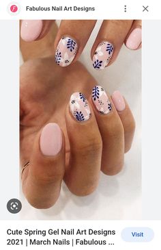 Decor Drawing, Floral Nail Designs, Cute Gel Nails, Summer Nails Colors, Beautiful Nail Designs, Art Love, Floral Nails, Chic Nails, Short Acrylic Nails