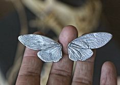 Cicada Wings, Minimal Tattoo Designs, Wax Carving, Split Shank Ring, Metal Clay Jewelry, Dope Jewelry, Minimal Tattoo, Split Shank