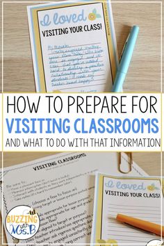 the writing process for visiting classrooms and what to do with it is important in this class