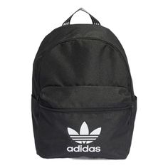 adidas Originals Adicolor Backpack 'Black' IJ0761 Adidas Logo Backpack For Everyday Use, Adidas Logo Standard Backpack For Everyday Use, Adidas Streetwear Bag With Logo, Casual Adidas Logo Standard Backpack, Casual Adidas Backpack, Adidas Logo Nylon Bag For Streetwear, Functional Adidas Logo Bag For Streetwear, Casual Adidas Backpack With Logo, Adidas Logo Backpack For Outdoor Activities