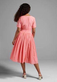 Fabulous Fit and Flare Shirt Dress | ModCloth Short Sleeves Dress, Flare Shirt, Valentines Day Dresses, Pin Up Outfits, Eve Dresses, New Years Eve Dresses, Pin Up Dresses, Shower Dresses, Sleeves Dress