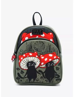 Guild Of Calamity Cat Mushroom Mini Backpack Mushroom Apocalypse, Guild Of Calamity, Mushrooms Decor, Mushroom Accessories, Mushroom Stuff, Mushroom Outfit, Cat Mushroom, Cute Mini Backpacks, Disney Valentines