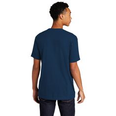 Find the Next Level Unisex CVC Sueded T-Shirt at Michaels. com. 4.3-ounce, 60/40 combed ring spun cotton/poly sueded jersey, 32 singles. Recognized as one of our premium soft shirts, it has a soft velvety hand feel from its unique brushed finish. Feels cozy like a flannel but doesn’t pill like one. Prints like a dream - takes on low to high density prints like a champ. Please note: This product is transitioning from satin labels to tear-away labels. Your order may contain a combination of both l Navy Casual V-neck T-shirt, Basic Blue V-neck T-shirt, Blue Cotton V-neck T-shirt, Casual V-neck Pre-shrunk Tops, Next Level, A Dream, Density, Spun Cotton, The Next