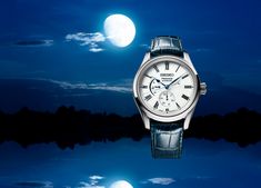 The Seiko Presage SPB171 is a mechanical timepiece inspired by the Japanese tradition of Suigetsu: the enjoyment of the moon’s reflection on the water. The dial is carefully crafted in a multi-step process creating a pure white porcelain called Hakuji that captures the beauty of the moon. Hublot Big Bang, Bell Ross, Swiss Luxury, Japanese Aesthetic, Dive Watches, Blue Tones, Mechanical Watch