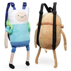 Adventure Time Plush Backpacks Adventure Time Outfits, Adventure Time Backpack, Adventure Time Plush, Adventure Time Gift, Character Backpack, Adveture Time, Think Geek, Plush Backpack, Kids Adventure