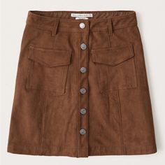 Nwt And Perfect For Fall! Brown Skirt, Brown Skirts, American Clothing, American Apparel, Cargo Shorts, Abercrombie Fitch, Casual Shorts, Create Your, Womens Skirt