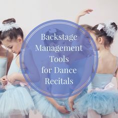 Check out these tips for making sure the show going on backstage at your dance recital goes off without a hitch. Backstage Dance Recital Activities, Dance Recital Organization, Dance Recital Themes Ideas, Dance Recital Checklist, Backstage Organization, Dance Backstage, Ballet Curriculum, Teaching Ballet