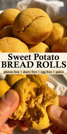 sweet potato bread rolls with gluten free and dairy - free egg free palen