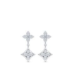 Color Blossom Long Earrings, White Gold And Diamonds - Jewelry - Categories | LOUIS VUITTON ® Louis Vuitton Earrings, Louis Vuitton Store, Earrings White Gold, Louis Vuitton Jewelry, Designer Fashion Jewelry, Earrings White, Fine Jewelry Collection, Boutique Jewelry, Wholesale Jewelry