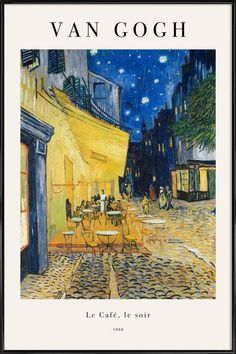 the cover of van gogh's book, le cafe de tour