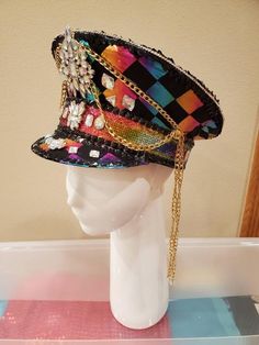 Hey, I found this really awesome Etsy listing at https://www.etsy.com/listing/817376077/a-handmade-custom-order-multi-colored Bohemian Brimmed Hat For Parties, Adjustable Costume Hats And Headpieces For Carnival, Summer Festival High Crown Hats, Bohemian Beaded Hats For Party, Adjustable Multicolor Costume Hats For Festivals, Unique Adjustable Costume Hats And Headpieces For Festival, Handmade Multicolor Costume Hats For Festivals, Bohemian Mardi Gras Party Costume Headpiece, Summer Party Hat With Round Crown