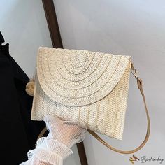 Bird in Bag - Popular fashion hand carry straw bag hair ball decoration shoulder crossbody bag leisure clutch envelope bag beach bag Ball Decorations, Street Trends, Popular Fashion, Envelope Bag, Bird In Bag, Beach Bag, Straw Bag, Burlap Bag, Carry On