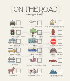 the on the road game board