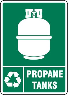 a propane tanks sign with the words propane tanks below it